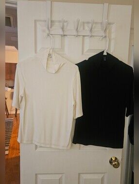 Banana Republic Short Sleeve Mock Neck Shirt (2 Count)
